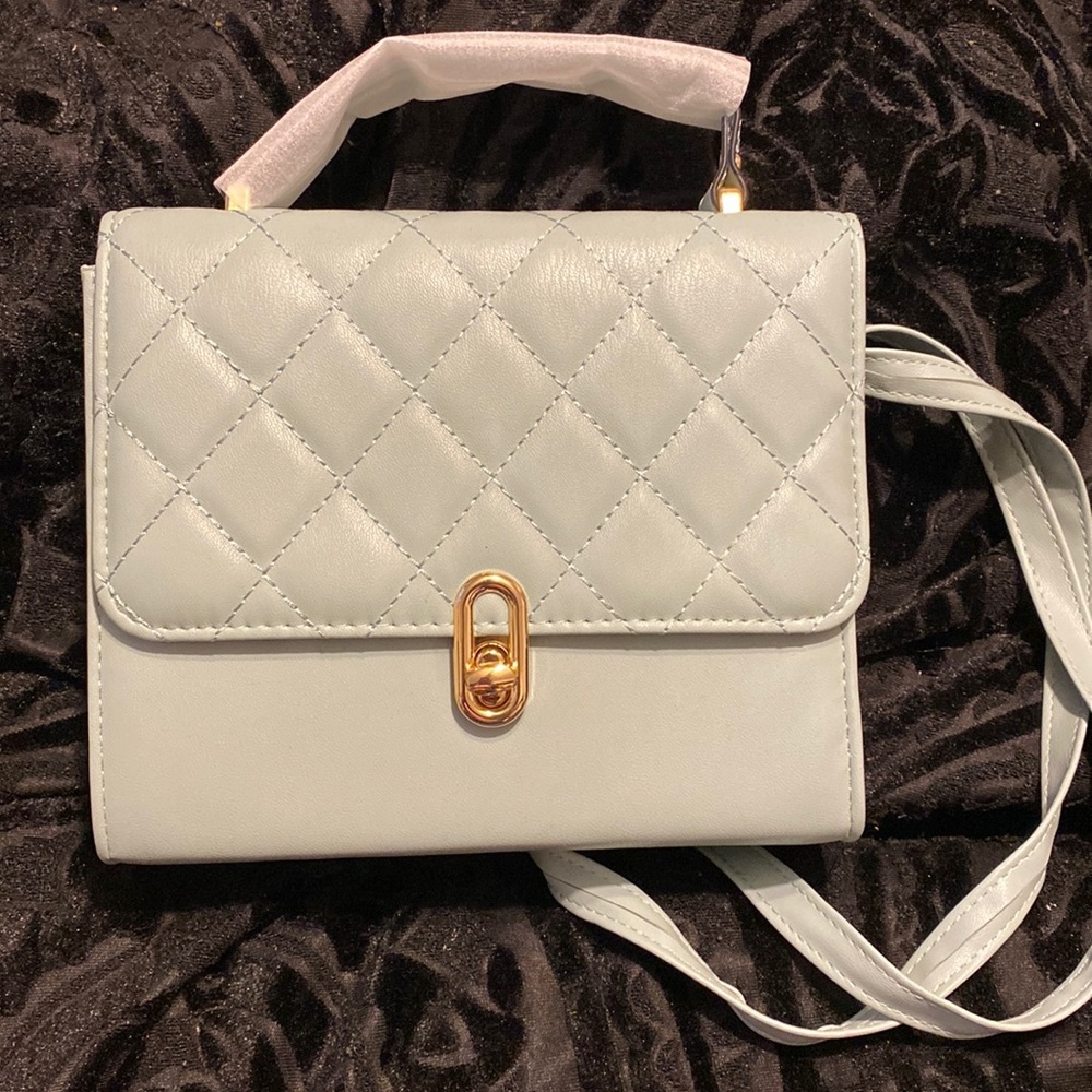 Teal quilted bag- NWOT